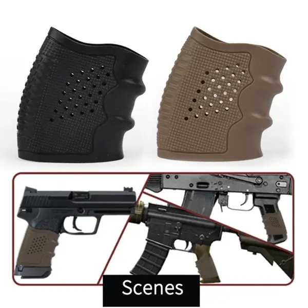 Tactical Rubber Grip Sleeve for Glock 19 – Anti-Slip Pistol Cover for Airsoft & Hunting