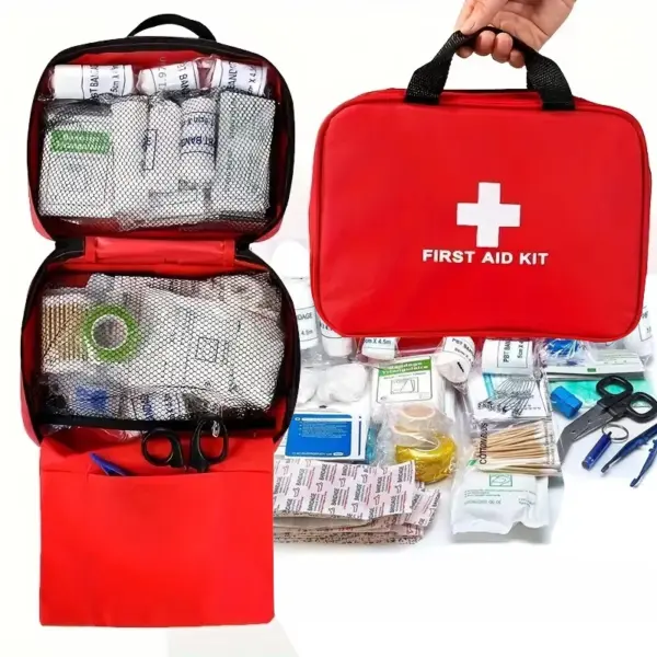 184pcs First Aid Kit – Portable Emergency Medical Bag for Outdoor Hiking, Camping & Rescue