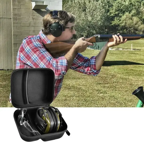 Hard Case Compatible with Walker’s Razor Slim, Howard Leight & PROHEAR 016 – Storage for Shooting Ear Protection & Safety Glasses - Image 6