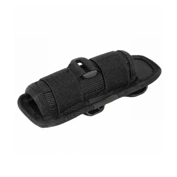 Tactical Flashlight Pouch with 360° Rotating Belt Clip – Durable Nylon Holster Case for Handheld LED Torches - Image 2