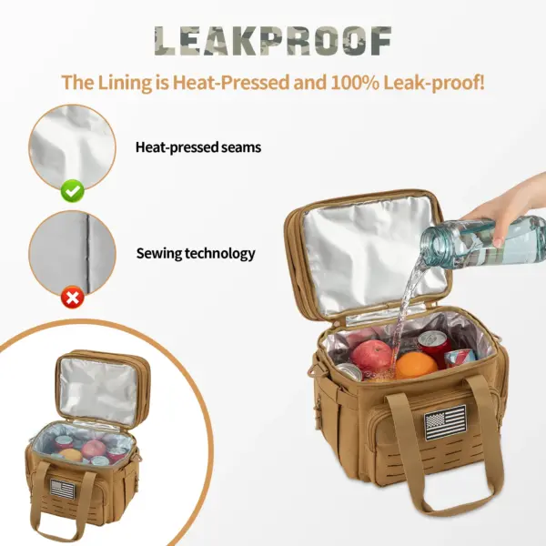 ReFire Gear Tactical Insulated Lunch Bag – Heavy-Duty Leakproof Cooler for Men, Ideal for Camping, Work & Outdoor Use - Image 5