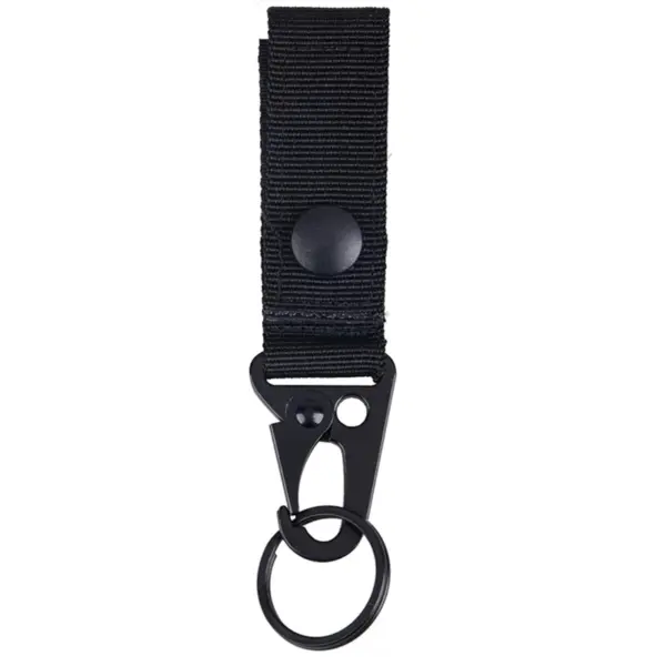 Tactical MOLLE Keychain – Nylon Webbing Key Holder with Metal Snap Hook for Backpack or Belt - Image 8