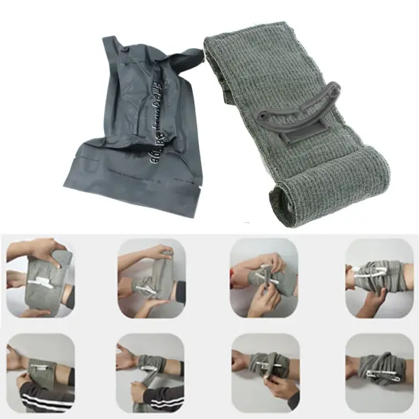 Israeli Bandage 4/6/8 Inch – Tactical Emergency Compression Wound Dressing for First Aid, Hemostatic Control & Outdoor Survival (IFAK Compatible) - Image 4