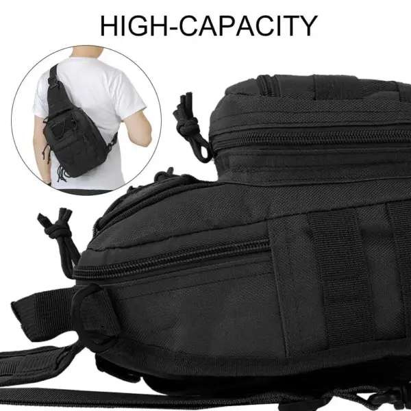 Waterproof Crossbody Chest Bag – Lightweight Tactical Sling Pack for Men's Outdoor Sports, Hiking & Biking - Image 5
