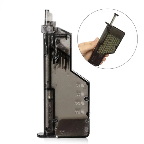 Airsoft BB Speed Loader – 220/100 Round Capacity Tactical Plastic Loader for 6mm BBs