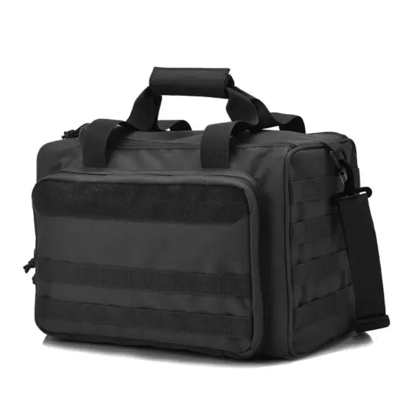 600D Waterproof Tactical Pistol Range Bag – MOLLE Storage Sling Bag for Hunting & Shooting - Image 5