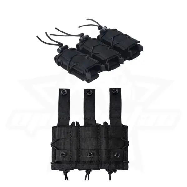 OphidianTac MOLLE Magazine Pouch – Double/Triple Stack Open-Top Pouch for 9mm, .40, .45 Magazines (Glock 17/19, S&W M&P, Sig 226/229, Springfield 1911) - Image 5