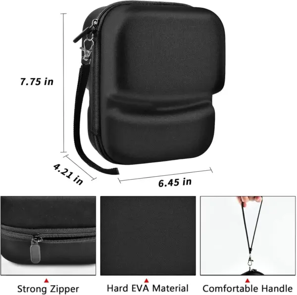 Hard Case Compatible with Walker’s Razor Slim, Howard Leight & PROHEAR 016 – Storage for Shooting Ear Protection & Safety Glasses - Image 3