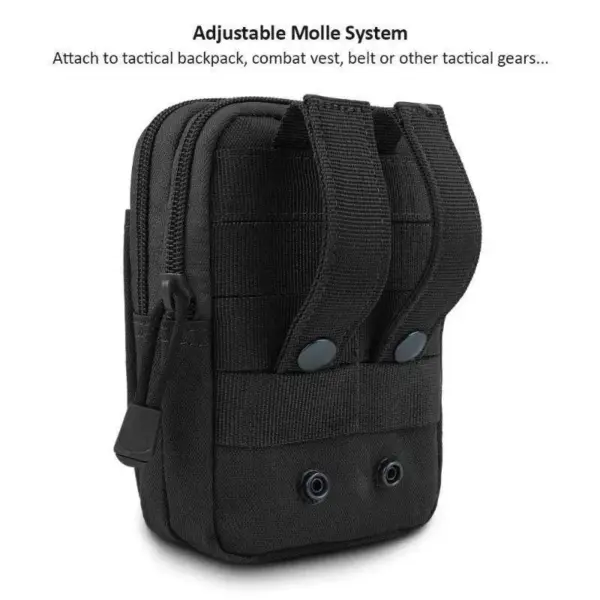 Waterproof Nylon Molle Waist Pouch – EDC Tactical Phone Case Bag for Outdoor, Hunting & Hiking - Image 4