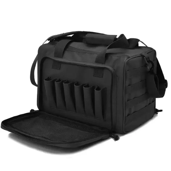 600D Waterproof Tactical Pistol Range Bag – MOLLE Storage Sling Bag for Hunting & Shooting - Image 6
