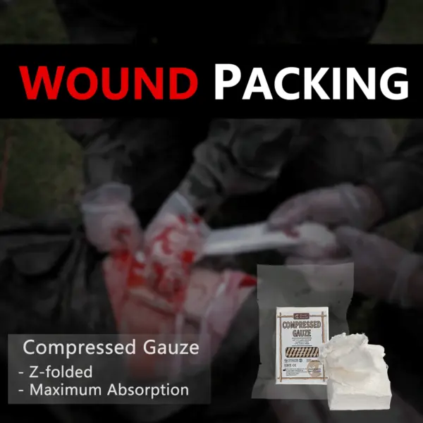 Rhino Rescue Compressed Gauze – Sterile First Aid Wound Dressing for Emergency, Hiking & Camping - Image 6