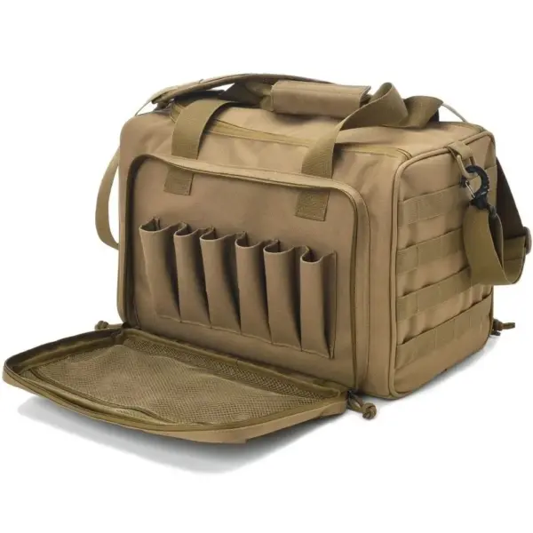 Tactical Gun Range Bag with MOLLE System – Water-Resistant 600D Nylon Shoulder Pack for Hunting & Outdoor Shooting Gear - Image 7
