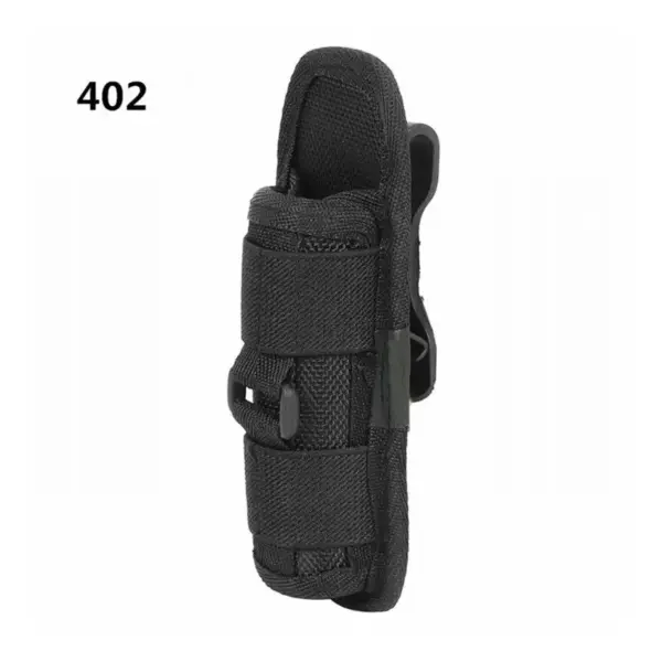 Tactical Flashlight Pouch with 360° Rotating Belt Clip – Durable Nylon Holster Case for Handheld LED Torches - Image 7