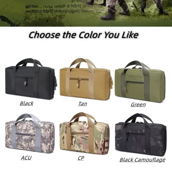 Tactical Gun Range Bag – Compact Handgun Duffle Case for Shooting, Hunting & Magazine Storage - Image 6