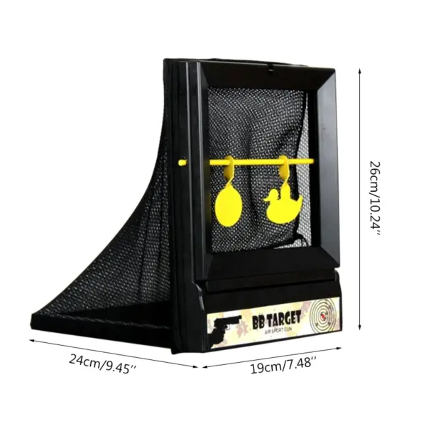 Airsoft Target with Trap Net Catcher – BB & Pellet Recycling Shooting Stand with Paper Sheets (10pcs) - Image 3
