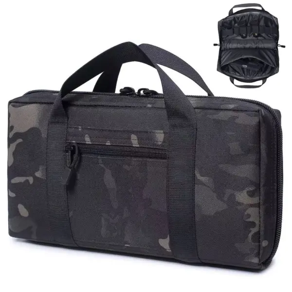 Tactical Gun Range Bag – Compact Handgun Duffle Case for Shooting, Hunting & Magazine Storage - Image 9