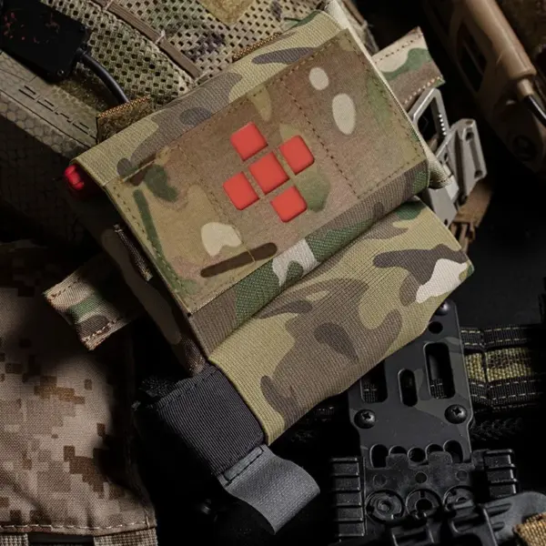Micro Trauma First Aid Kit – Compact Medical Storage Bag for Emergency Survival, Hunting & Outdoor Use - Image 3