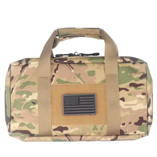 Kosibate Tactical MOLLE Pistol Case – Universal Concealed Handgun Pouch for Glock 17 with Magazine Storage – Outdoor Carry Bag - Image 7