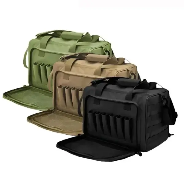 Tactical Gun Range Bag with MOLLE System – Water-Resistant 600D Nylon Shoulder Pack for Hunting & Outdoor Shooting Gear - Image 6