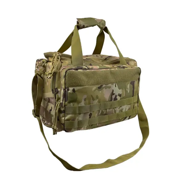 600D Waterproof Tactical Pistol Range Bag – MOLLE Storage Sling Bag for Hunting & Shooting - Image 8