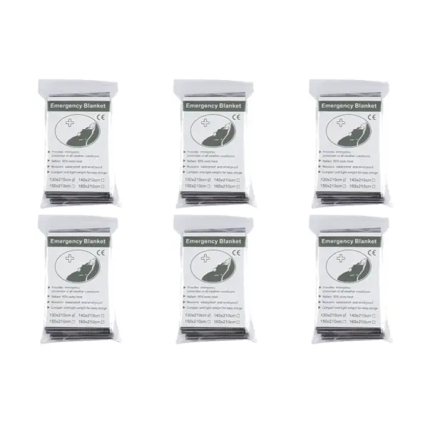 Emergency Thermal Blanket – Foil Mylar Survival Blanket for Outdoor Camping, First Aid & Rescue (1–10 PCS) - Image 8