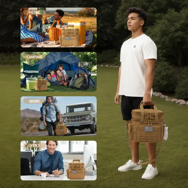 ReFire Gear Tactical Insulated Lunch Bag – Heavy-Duty Leakproof Cooler for Men, Ideal for Camping, Work & Outdoor Use - Image 6