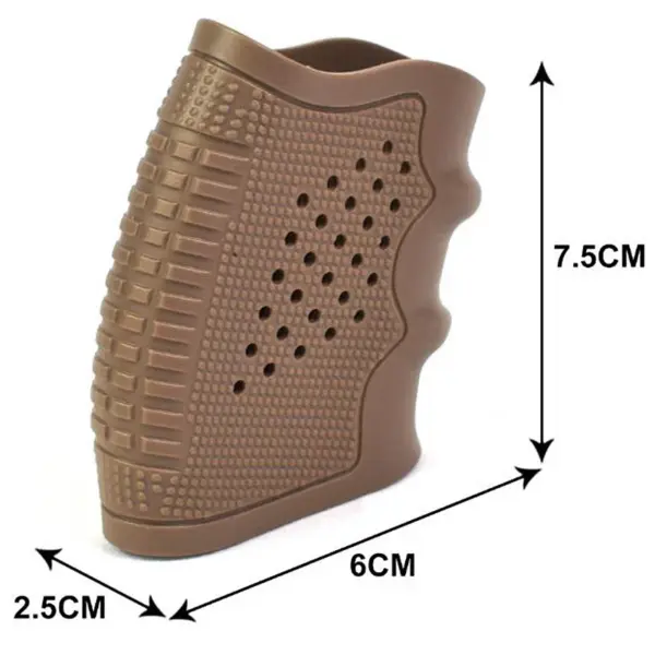 Tactical Rubber Grip Sleeve for Glock 19 – Anti-Slip Pistol Cover for Airsoft & Hunting - Image 2