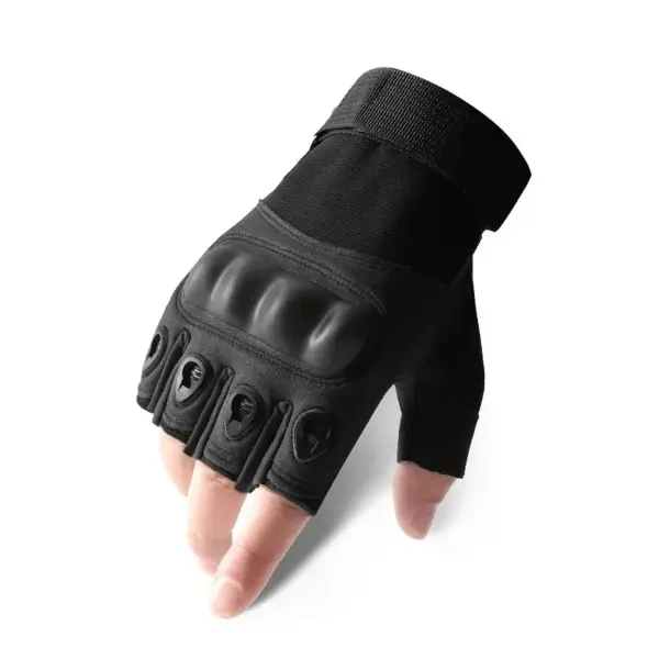 1Pair Tactical Fingerless Gloves for Men - Ideal for Outdoor Sports, Shooting, Hunting, Airsoft, and Cycling - Image 7