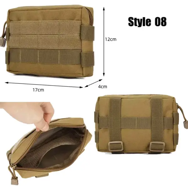OphidianTac Tactical MOLLE Waist Bag – EDC Gear Pouch for Phone, Tools, and Outdoor Accessories - Image 6