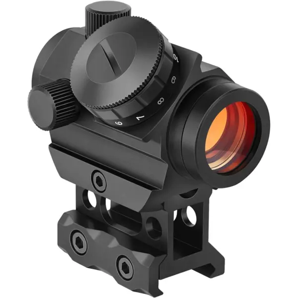 2MOA Red Dot Sight 1x25mm Reflex Scope – Waterproof, Shockproof, Fog-Proof with 1-Inch Riser Mount